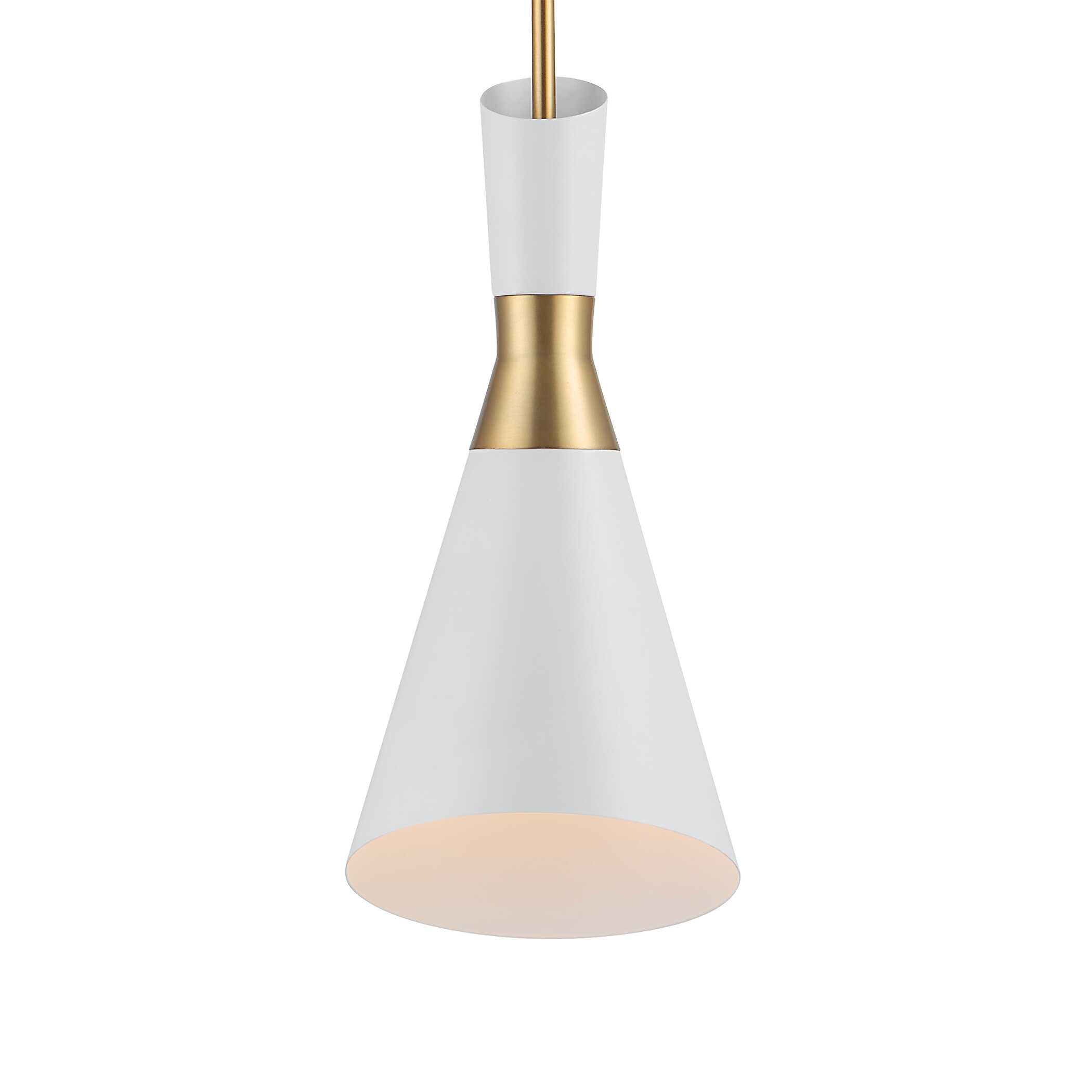 Eames 1 Light Modern Mini Pendant, Ceiling Light by Uttermost, 8" width x 18.5" height x 8" diameter x 8" depth View 4
