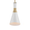 Eames 1 Light Modern Mini Pendant, Ceiling Light by Uttermost, 8" width x 18.5" height x 8" diameter x 8" depth thumbnail 4