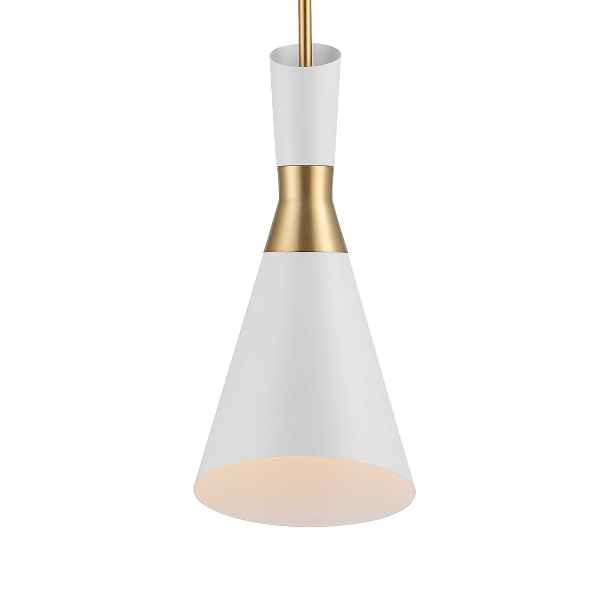 Eames 1 Light Modern Mini Pendant, Mini Light Pendant by Uttermost, 8" width x 18.5" height x 8" diameter x 8" depth View 4