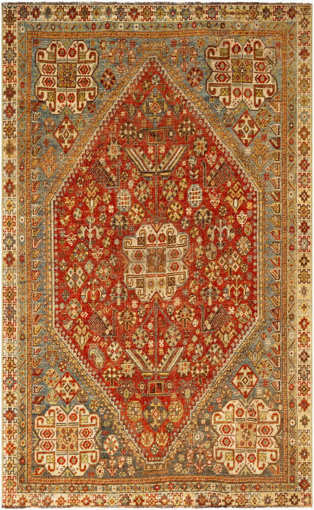 Antique One of a Kind Handmade Rug, by Surya, 8'5" length x 5'3" width