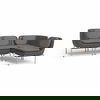 Inou Elements Modular Four-seater Sectional Sofa, Outdoor Furniture by Crescent Garden, 6'9.3" width x 2'2.4" height x 4'5.3" depth thumbnail 5