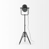 Debdou 22L x 22W x 61H Black and White Metal Adjustable Cinema-Style Floor Lamp, by Mercana thumbnail 3