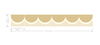 Linen Scallop Wallpaper Trim thumbnail 3