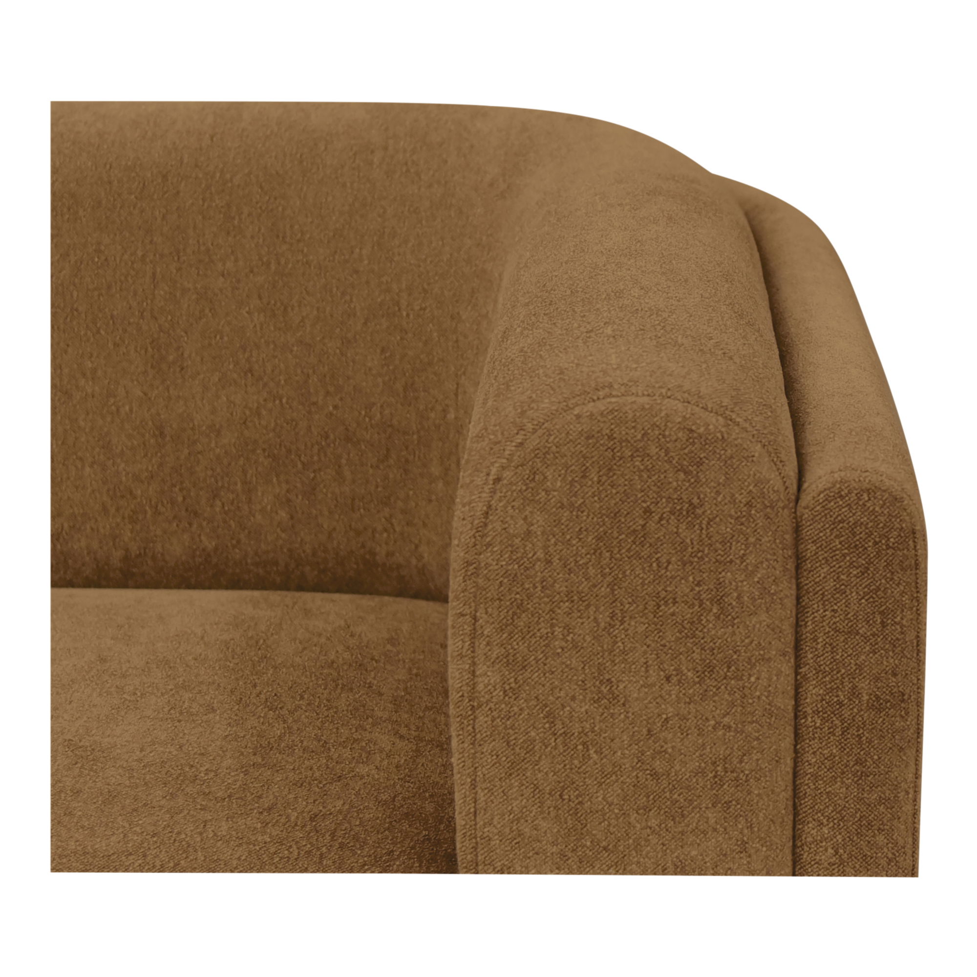 Alora Sofa Fabric Ochre Brown large image 