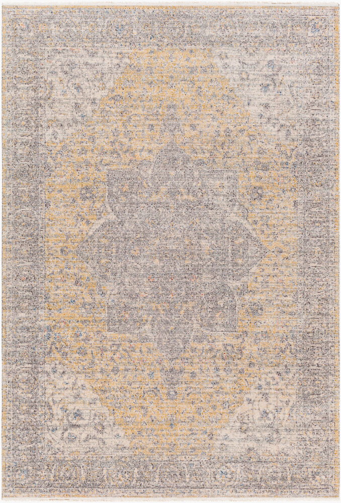 Subtle Machine Woven Rug, by Surya, 1'3.75" length x 1'3.75" width