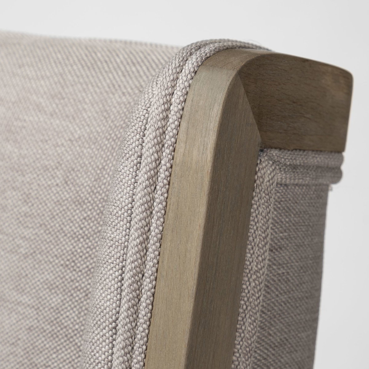 Tenton Open Back Dining Side Chair | Grey Fabric with Brown Wood, Dining Chair by Mercana, 23.5" length x 19" width x 36.75" height View 10