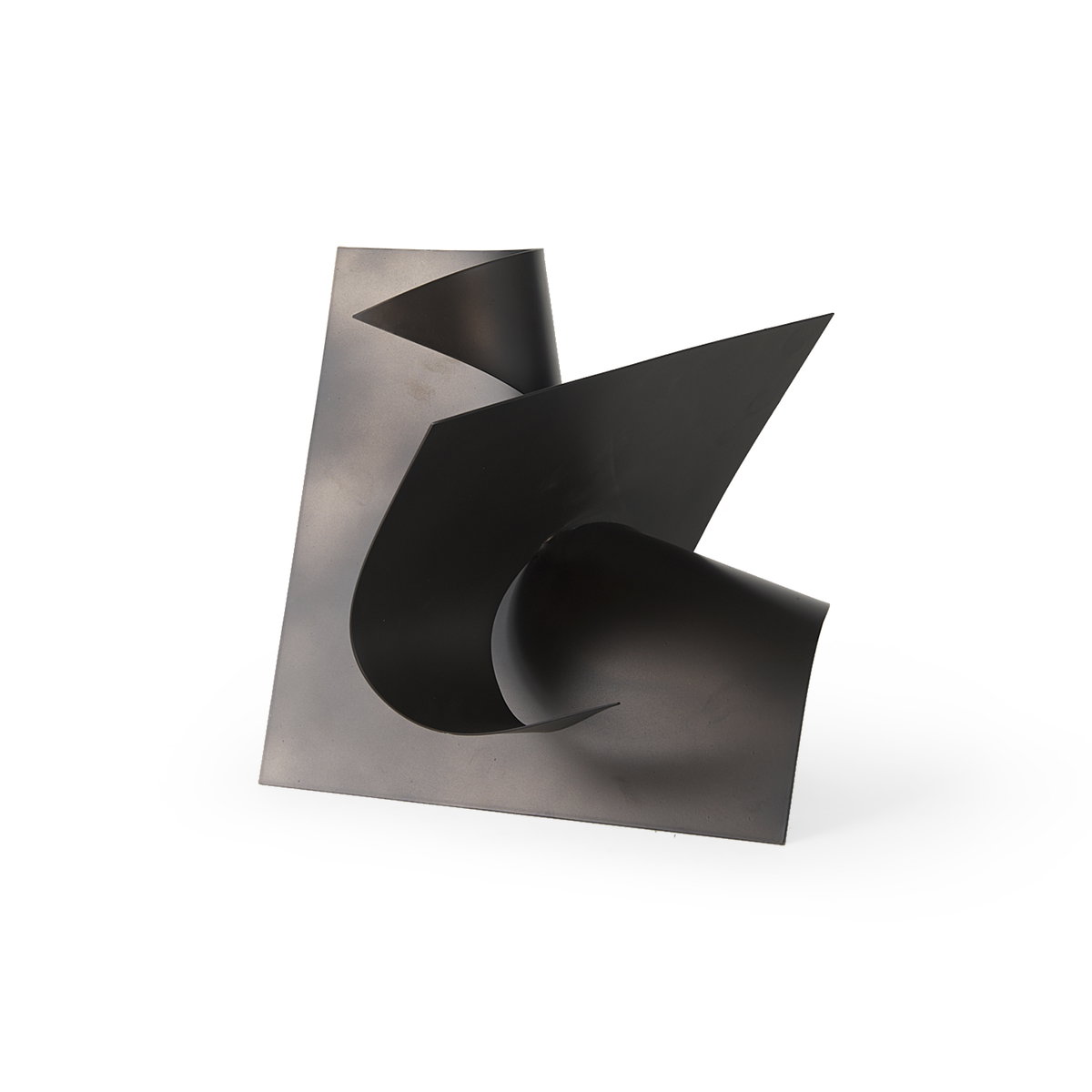 Francesca  Black Metal Sculptural Decorative Object, by Mercana, 11.81" length x 11.81" width x 11.81" height View 1