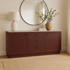 Nadine Sideboard Deep Burgundy, Cabinets & Sideboard by Moe's Home, 78" width x 33" height x 20" depth thumbnail 10
