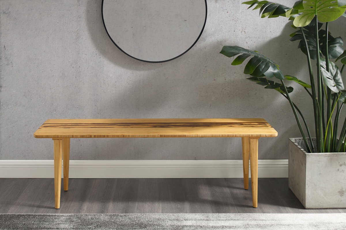 Azara Bench, Caramelized, Benche by Greenington, 55" length x 14" width x 17.5" height View 8