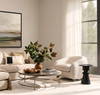 Marston Coffee Table Brown, by Dovetail, 48" width x 16" height x 48" depth thumbnail 5