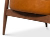 Pindar Armchair, Leather, New Tan, Seating by Sarreid, 30" length x 31" width x 30" height thumbnail 6