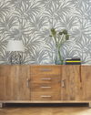 Bali Leaves Metallic Peel & Stick Wallpaper thumbnail 1