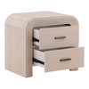 Portland Nightstand Bleach Natural, by Dovetail, 25.6" width x 24" height x 18.18" depth thumbnail 5