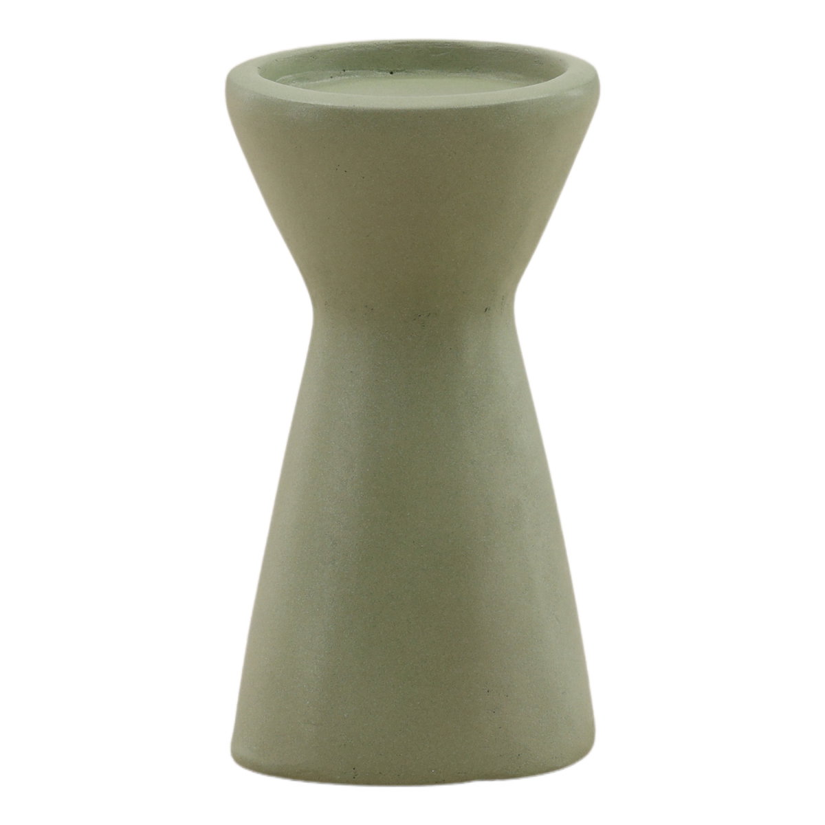 Ula Outdoor Candle Holder Pastel Green Small, Decor by Dovetail, 3.9" width x 7.25" height x 3.9" diameter x 3.9" depth View 1