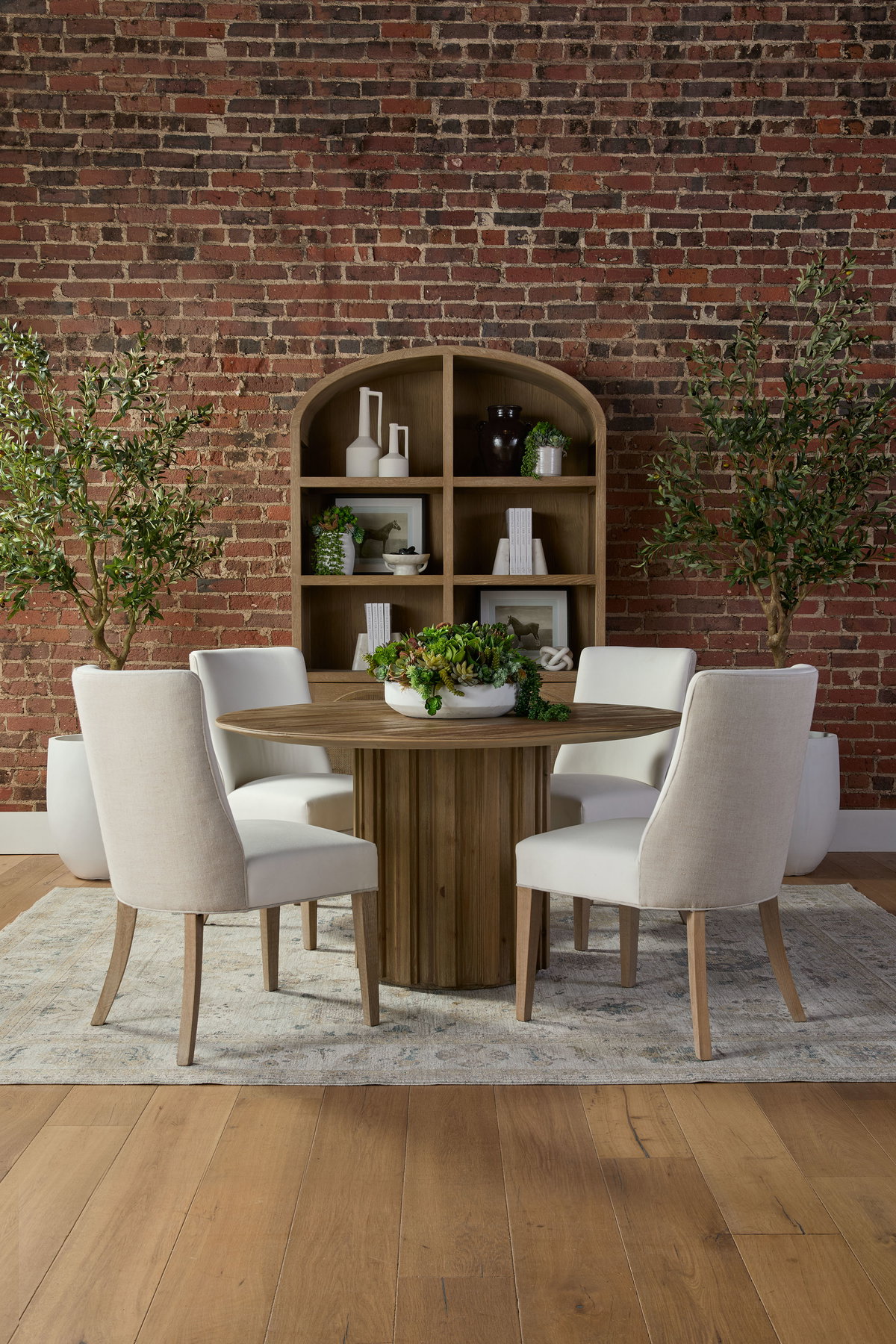 Roma 54' Round Dining Table, by Essentials for Living, 54" width x 30" height x 54" depth View 9
