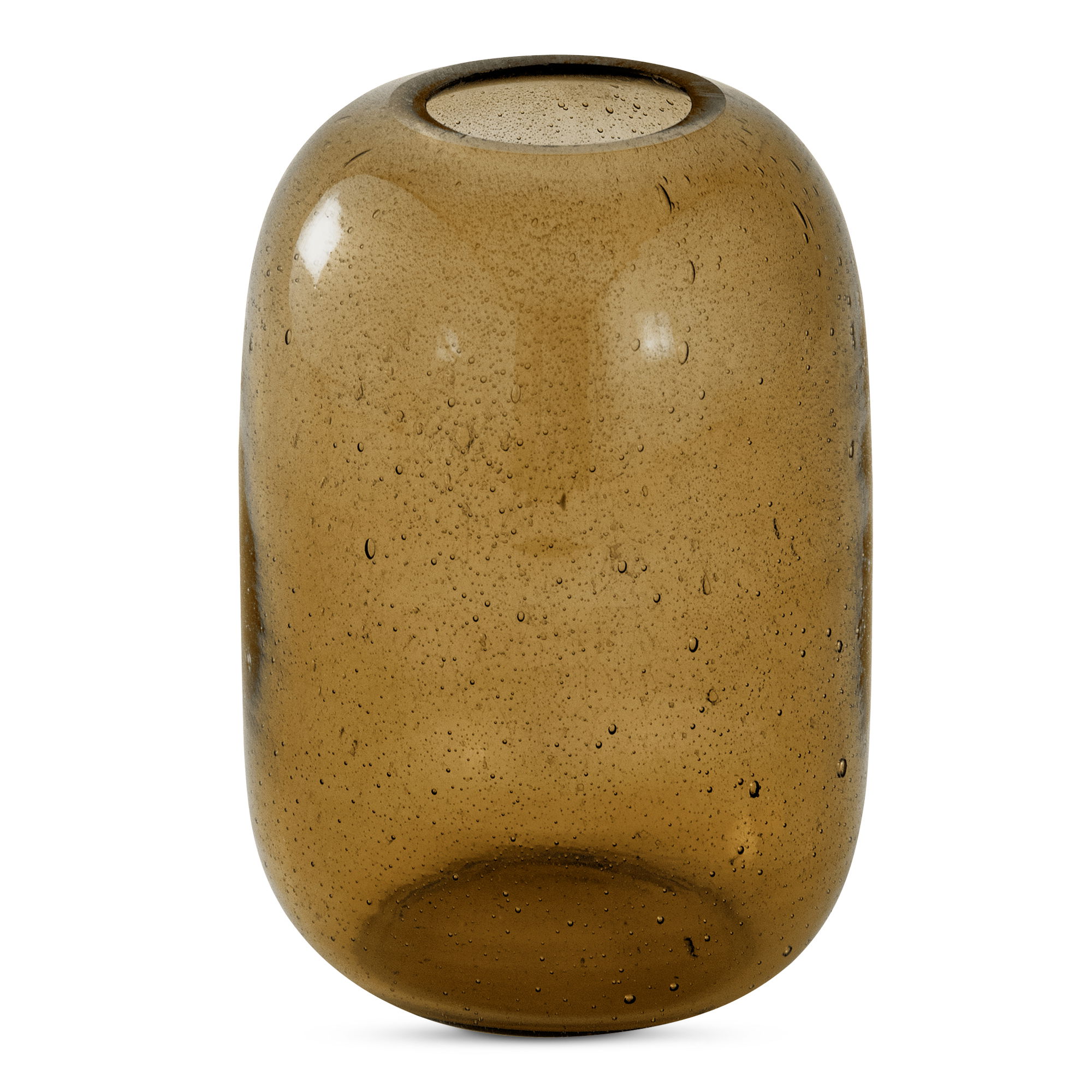 Circe Vase Amber, by Moe's Home, 5" width x 6.5" height x 5" depth View 2