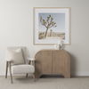 Sorina Reverse Fluted Light Brown Wood Accent Cabinet thumbnail 1