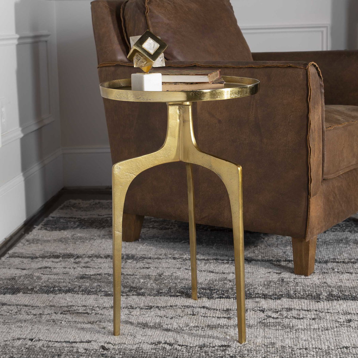 Kenna Accent Table, Side & End Table by Uttermost, 16" width x 25" height x 16" depth View 2