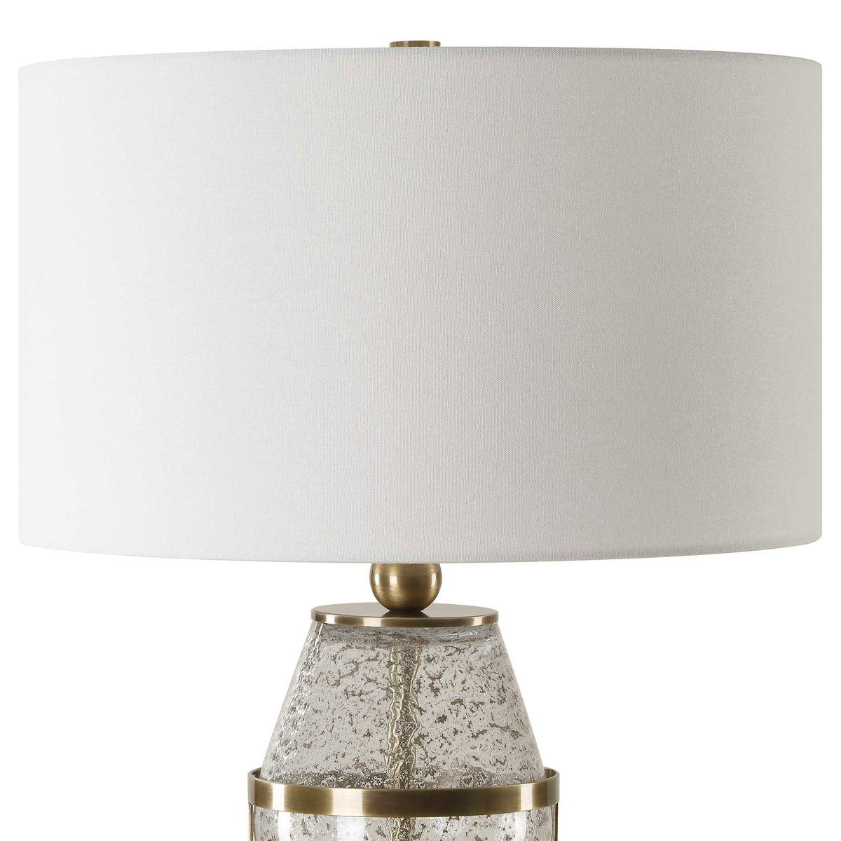 Out Of Time Seeded Glass Table Lamp, by Uttermost, 16" width x 29.75" height x 16" depth View 6