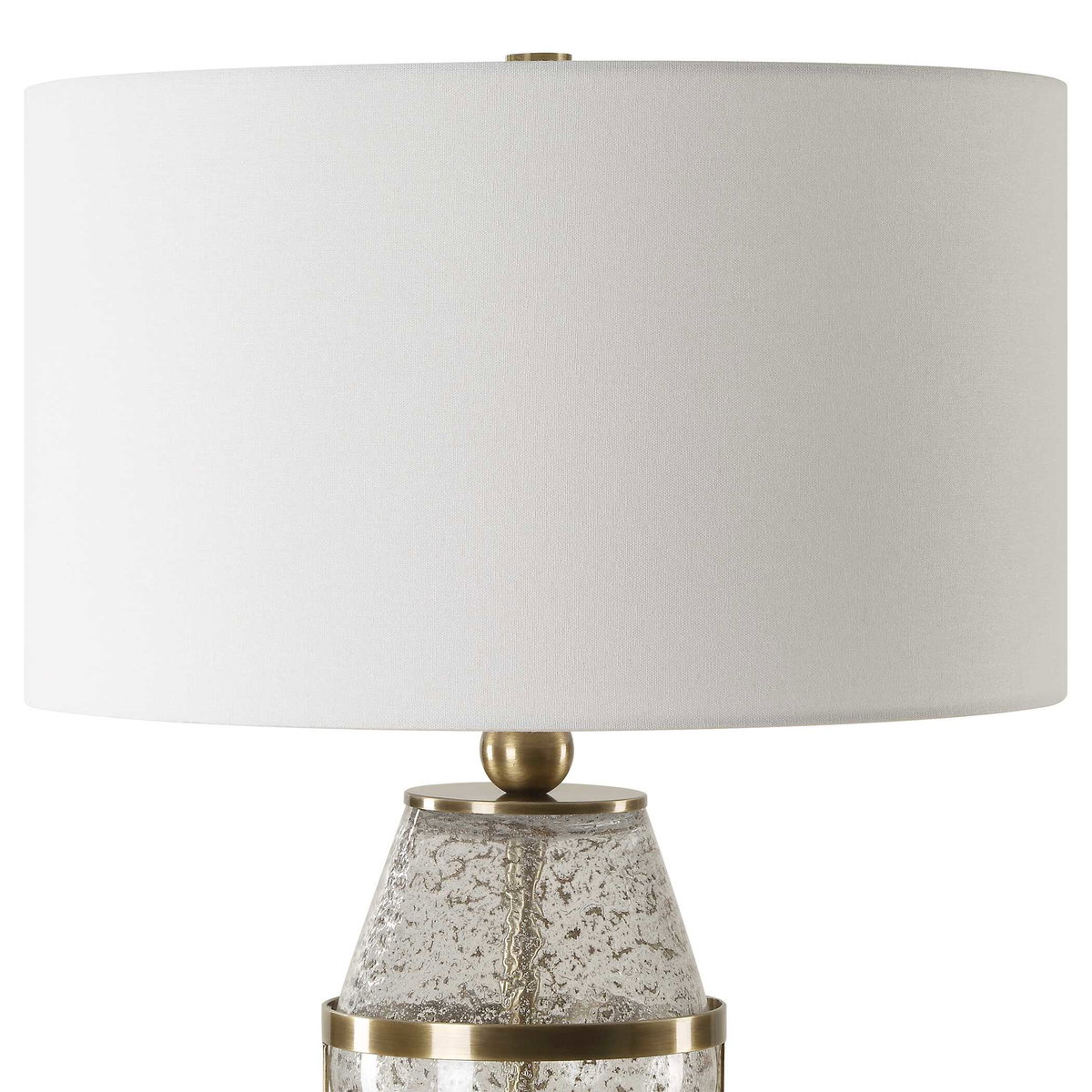 Out Of Time Seeded Glass Table Lamp, by Uttermost, 16" width x 29.75" height x 16" depth View 6