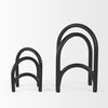 Springe Matte Black Metal Arched Decorative Object (Set of 2) thumbnail 3