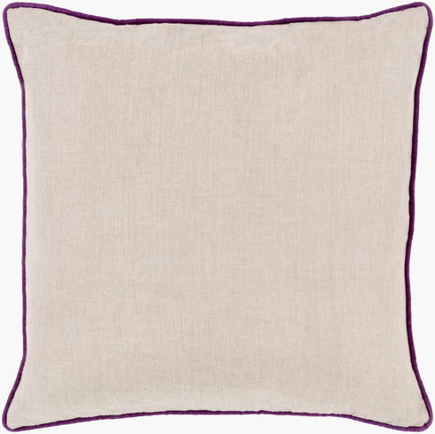 Linen Piped Accent Pillow