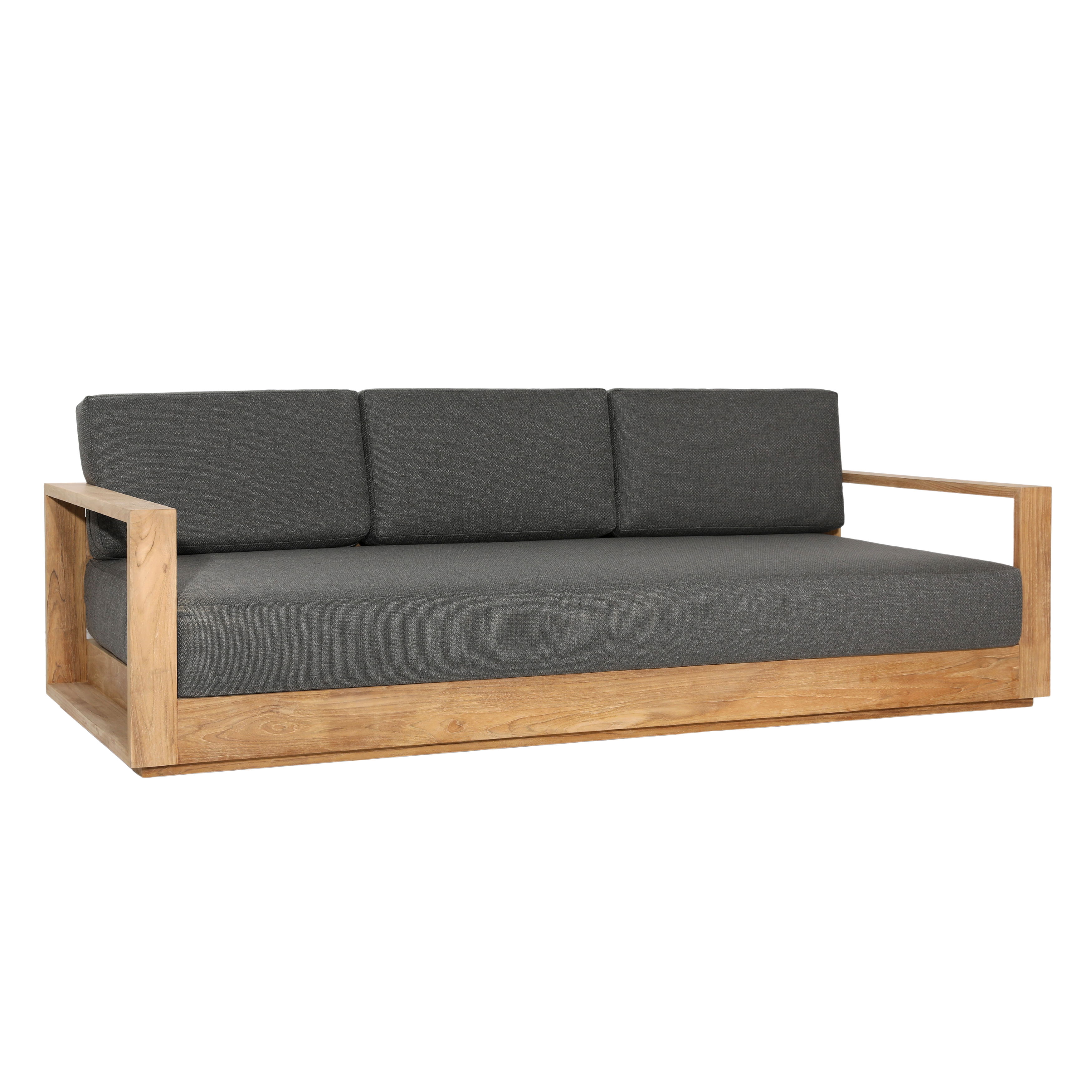 Darlene Outdoor Sofa Charcoal, Sofas & Sectional by Dovetail, 94.62" width x 32.5" height x 33.5" depth View 1