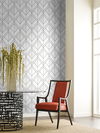 Diamond Shadow White Wallpaper thumbnail 1