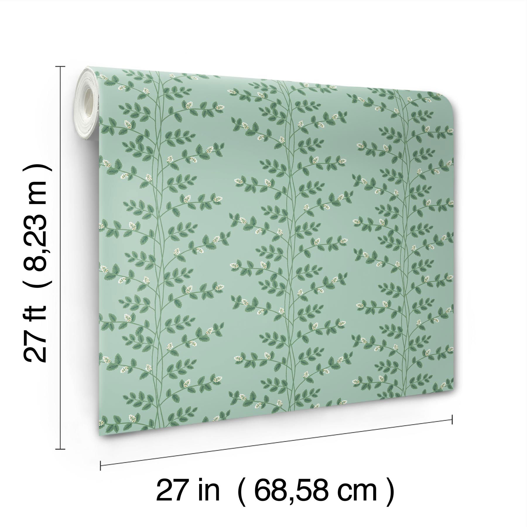 Climbing Vine Soft Teal Wallpaper Climbing Vine Soft Teal Wallpaper large image