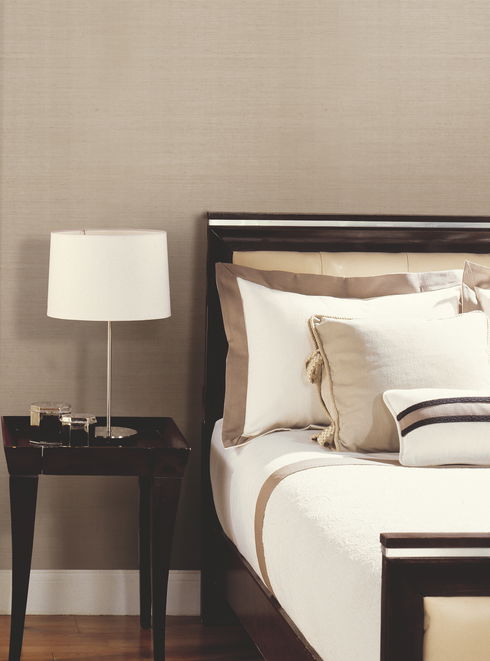 Sisal Grasscloth Grey & Taupe Wallpaper