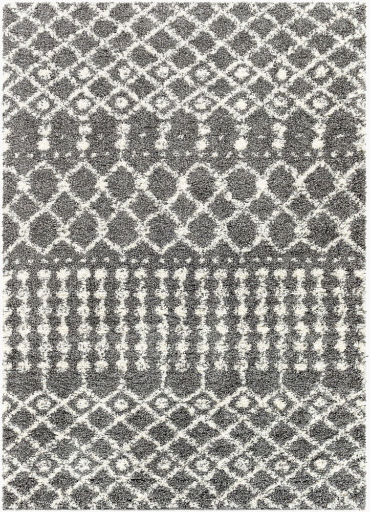 Deluxe Shag Machine Woven Rug, by Surya, 1'3.75" length x 1'3.75" width