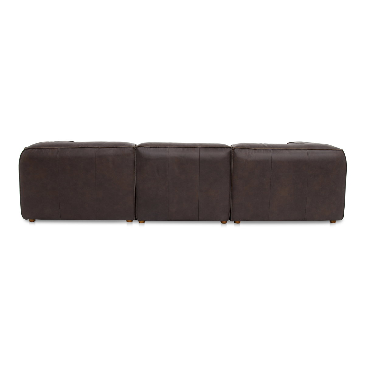 Form Dream Modular Sectional Espresso Brown, Sectional Sofa by Moe's Home, 112" width x 26" height x 102.5" depth View 2