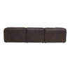 Form Dream Modular Sectional Espresso Brown, Sectional Sofa by Moe's Home, 112" width x 26" height x 102.5" depth thumbnail 2
