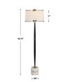 Miraz Iron Floor Lamp, by Uttermost, 19" width x 65.75" height x 19" depth thumbnail 3