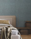 Alma Blue Faux Weave Wallpaper thumbnail 2