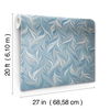 Ebru Swirls Blue Peel & Stick Wallpaper thumbnail 3