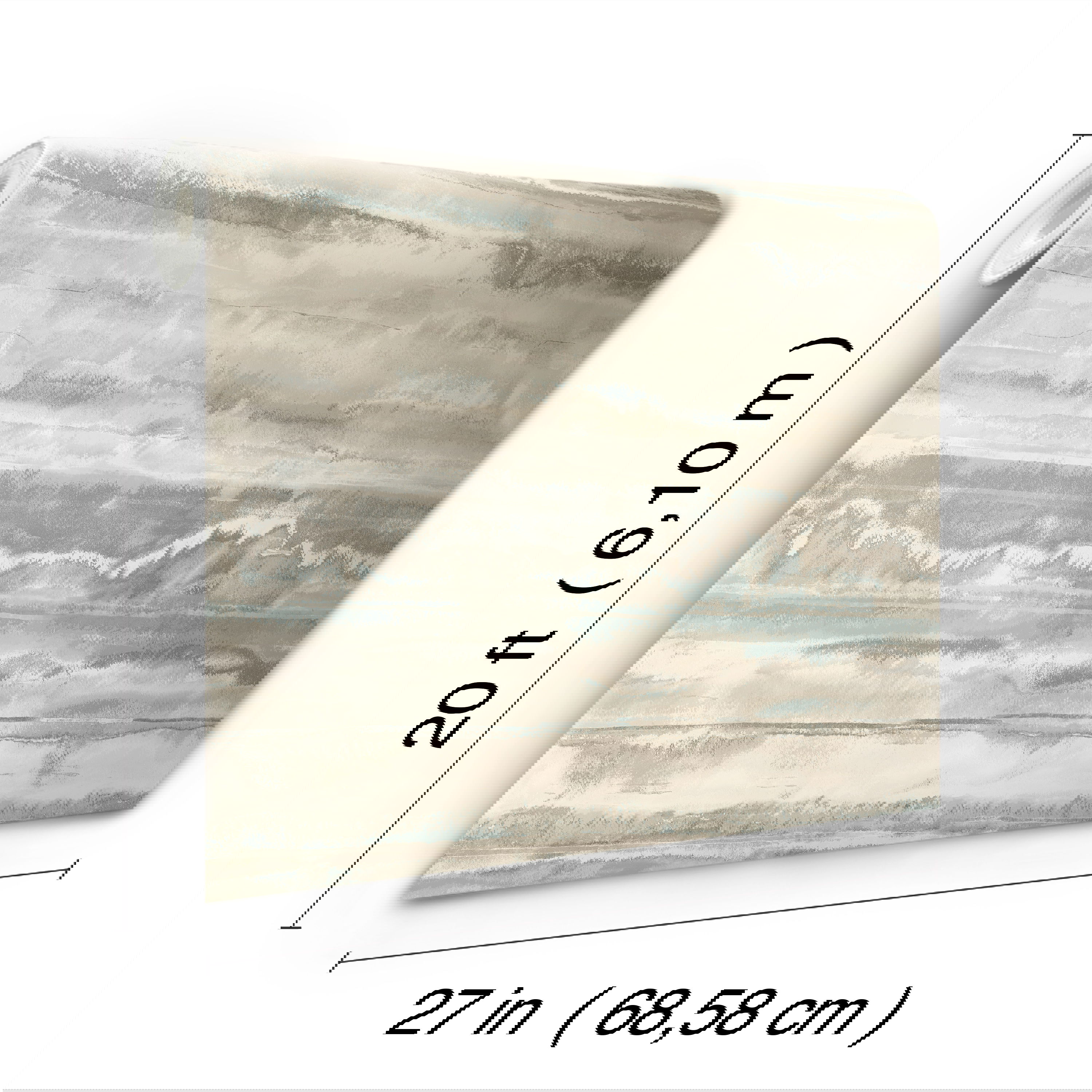 High Tide Taupe & Blue Peel & Stick Wallpaper large image 
