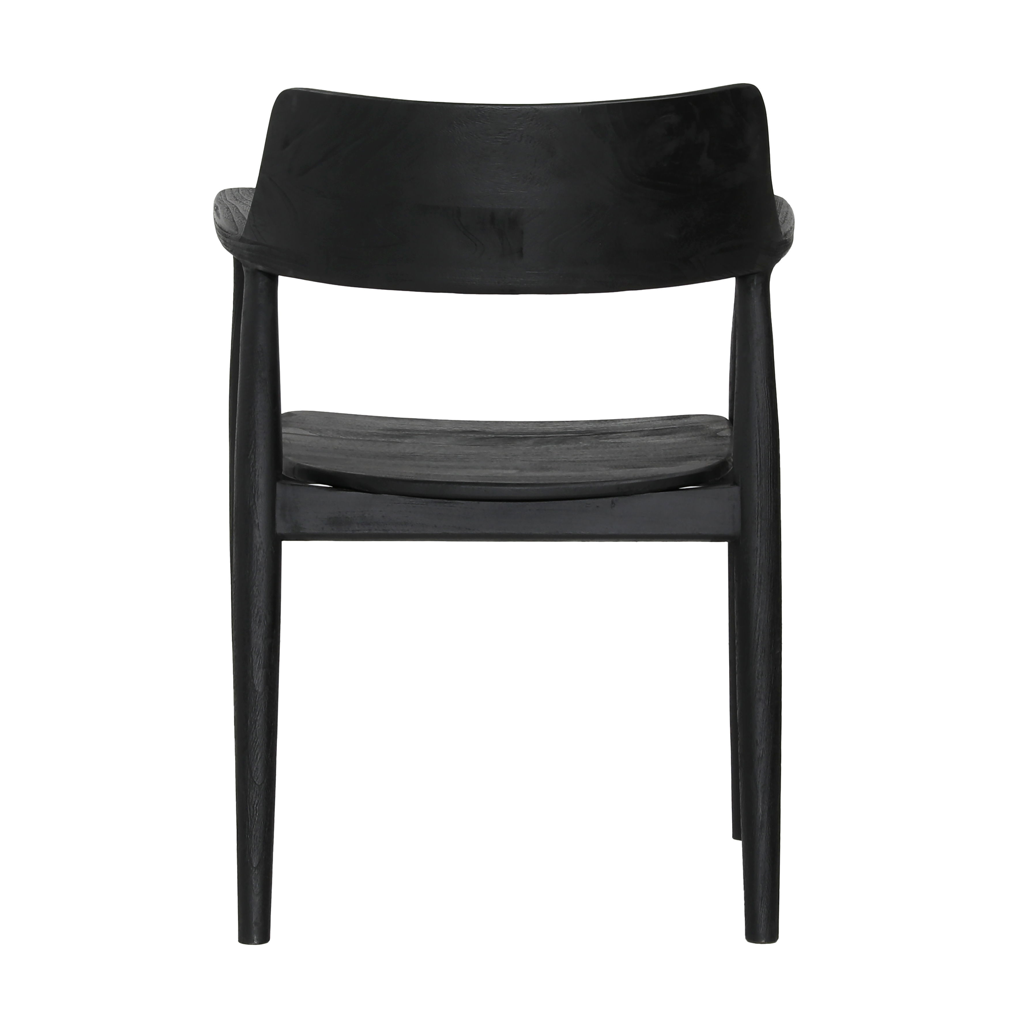Stafford Dining Chair Black, by Dovetail, 22.83" width x 31.25" height x 21.88" depth View 4