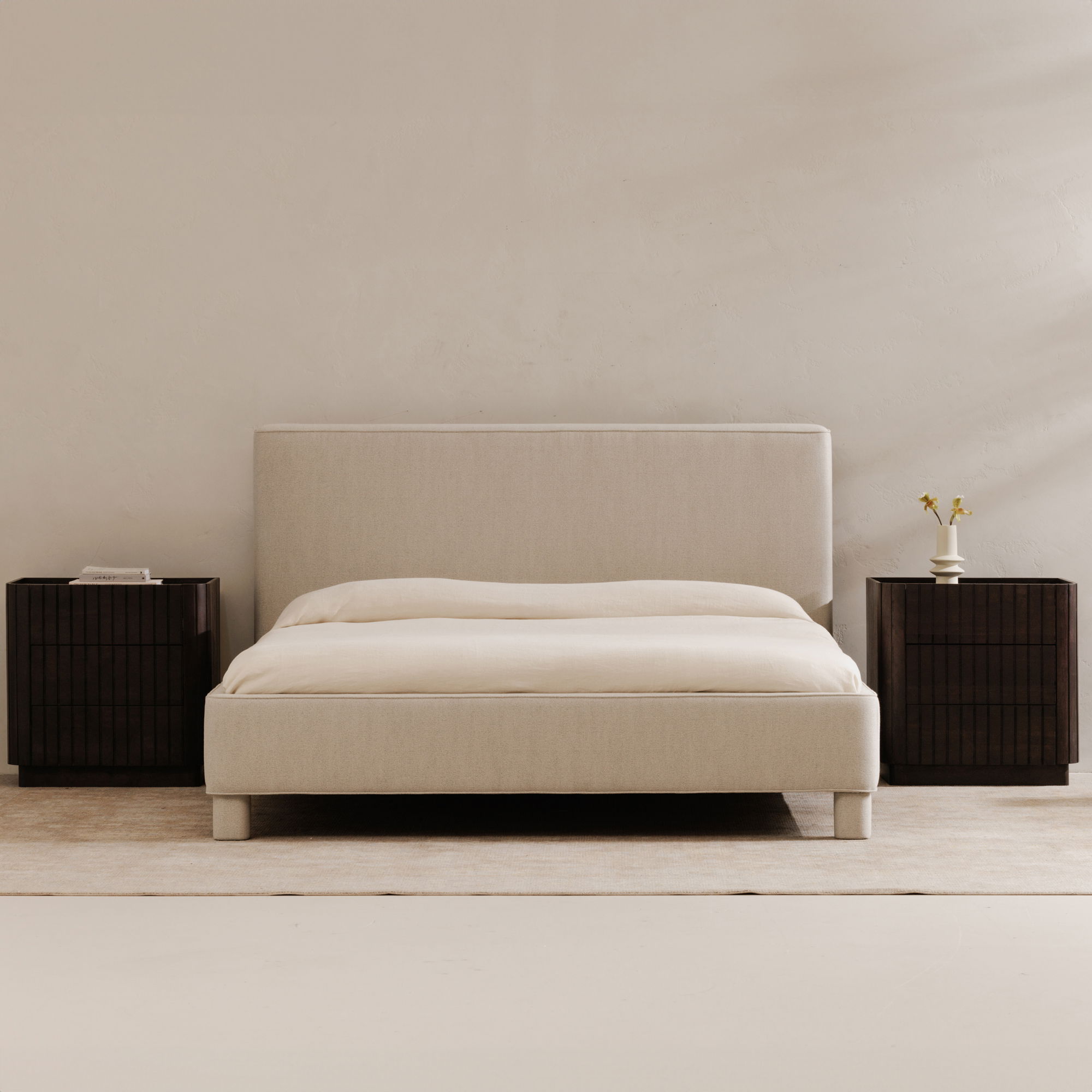Ichigo King Bed Light Grey large image 