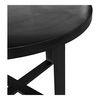 Jedrik Round Outdoor Dining Table Black thumbnail 2