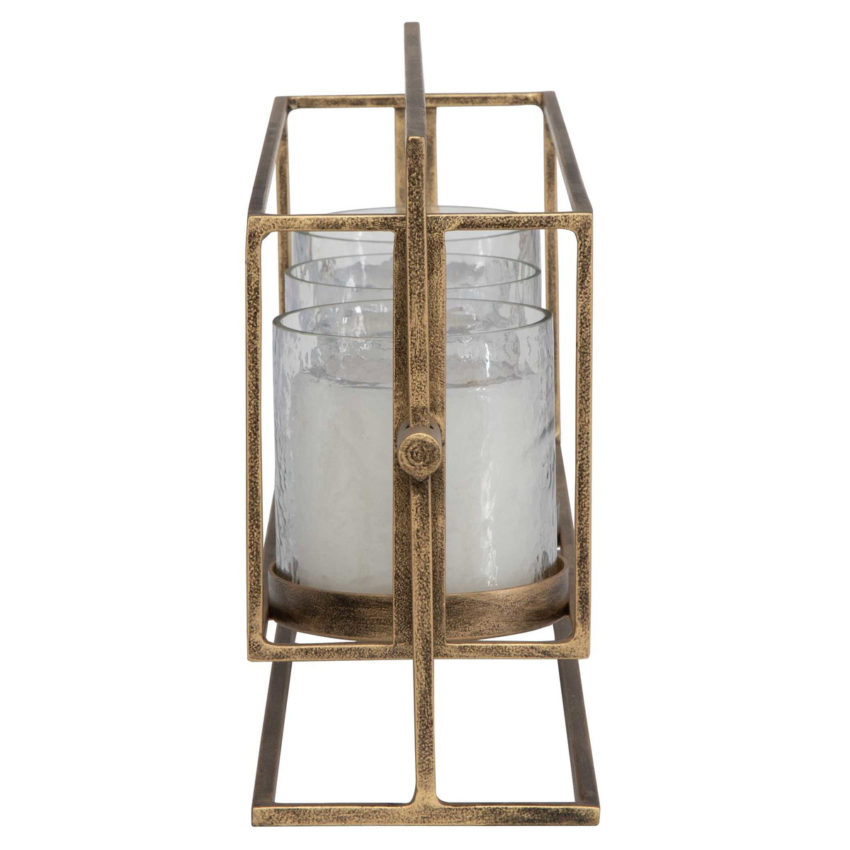 Wenman Gold Triple Candleholder, Candles & Candle Holder by Uttermost, 17.25" width x 8" height x 4" depth View 4