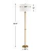 Wessex White Floor Lamp, by Uttermost, 17" width x 65.75" height x 17" depth thumbnail 3