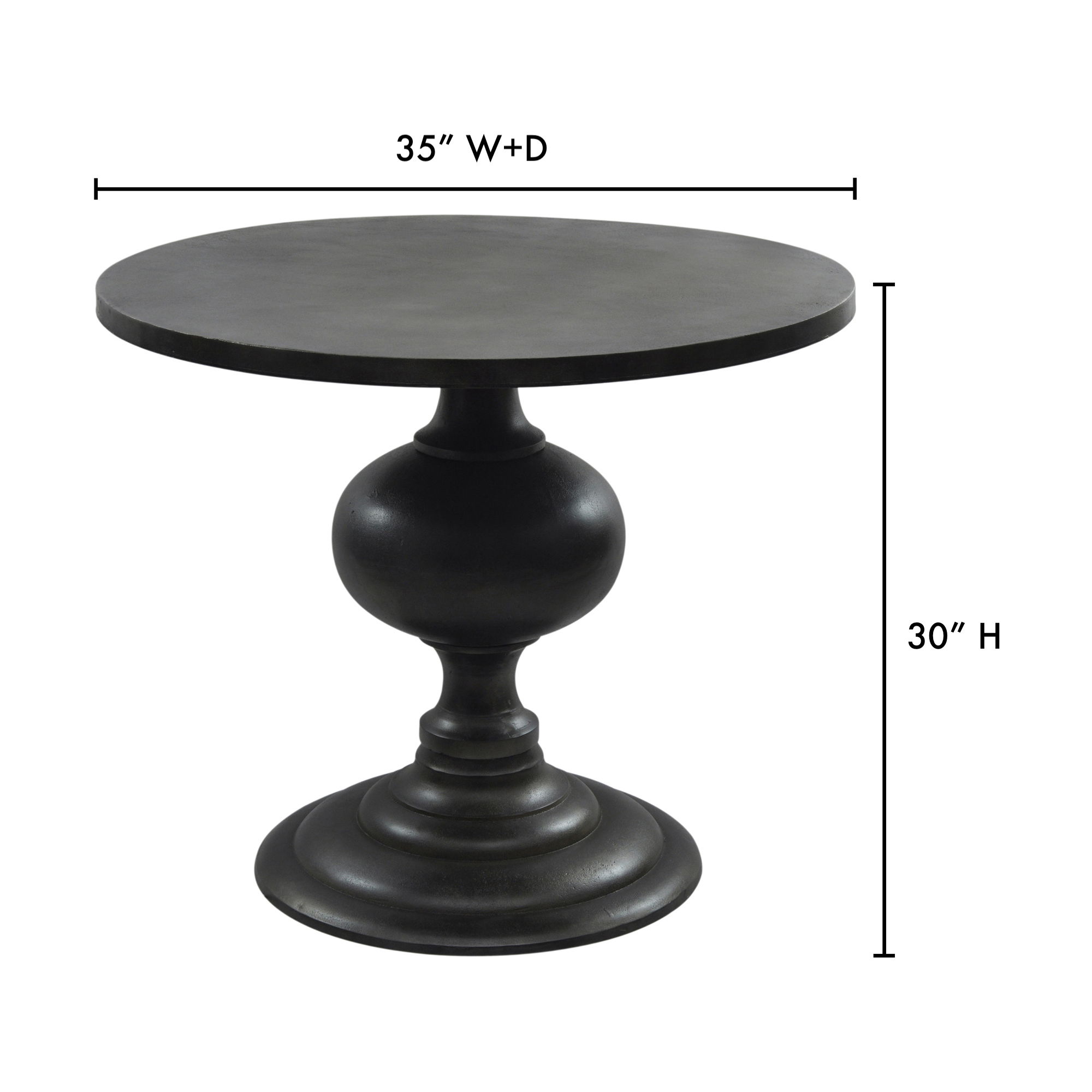 Lexie Dining Table Black large image 
