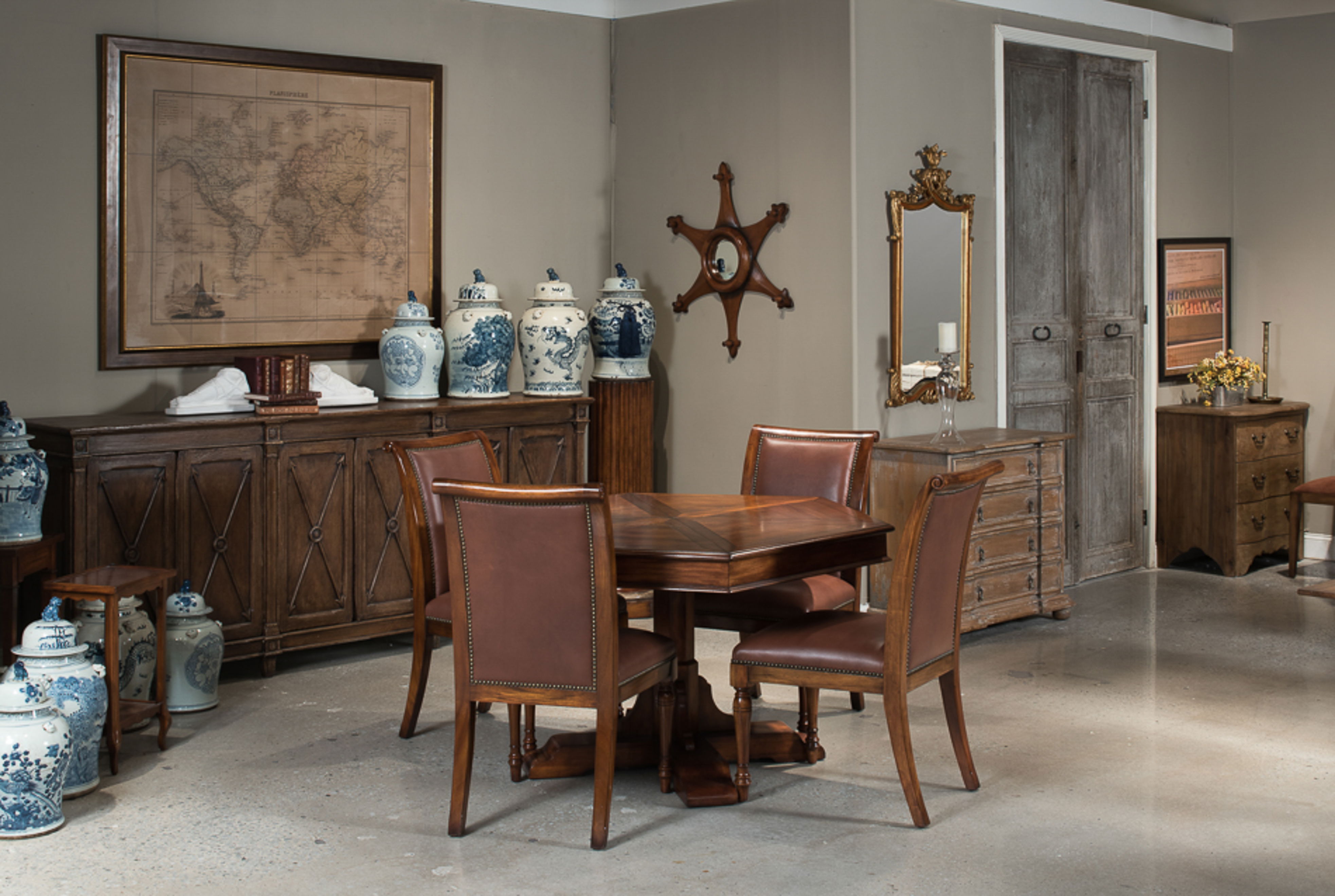 Marksman Sideboard  Dark Brown large image 
