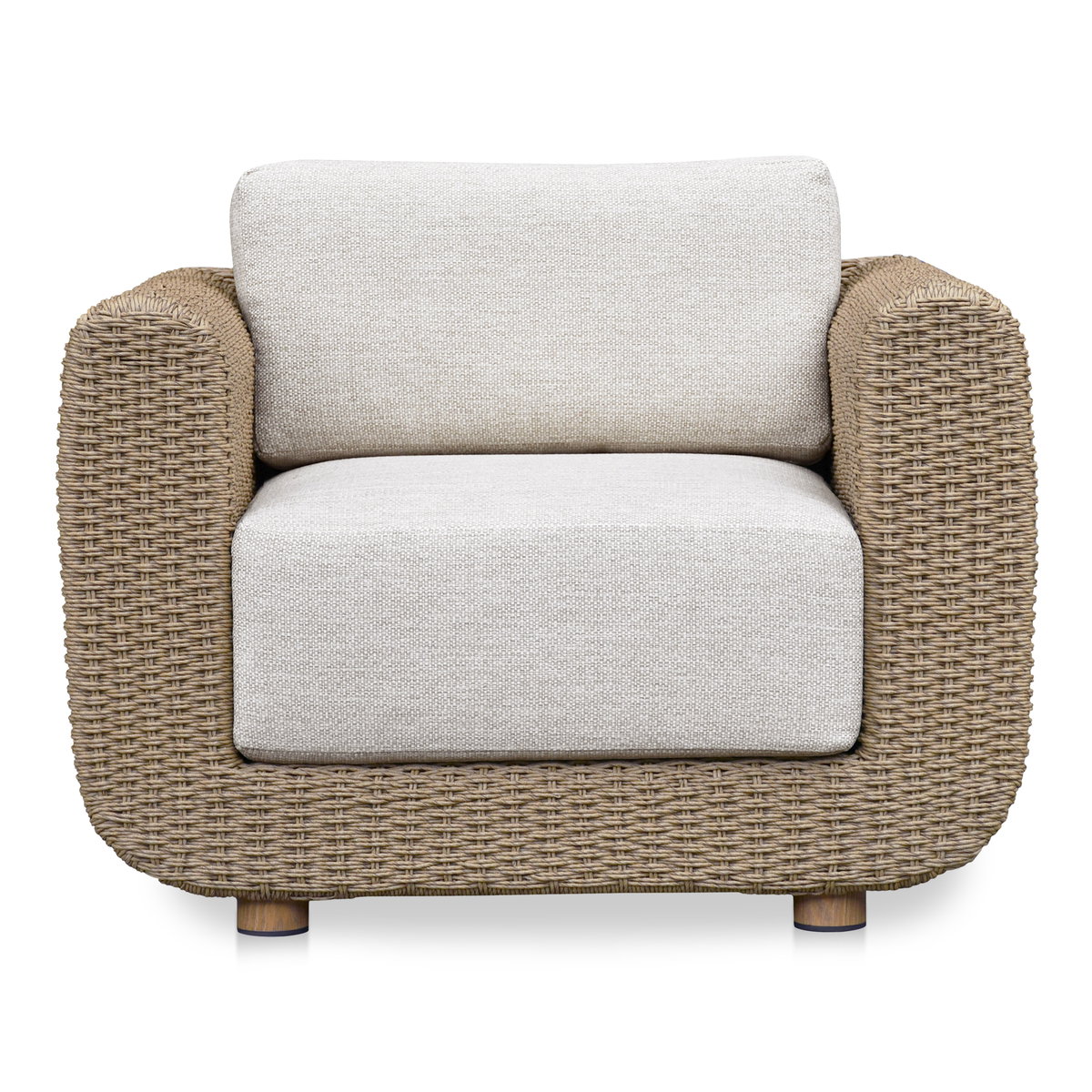 Soma Outdoor Accent Chair Natural, Outdoor Chair by Moe's Home, 3'4" width x 2'2" height x 2'11" depth View 1