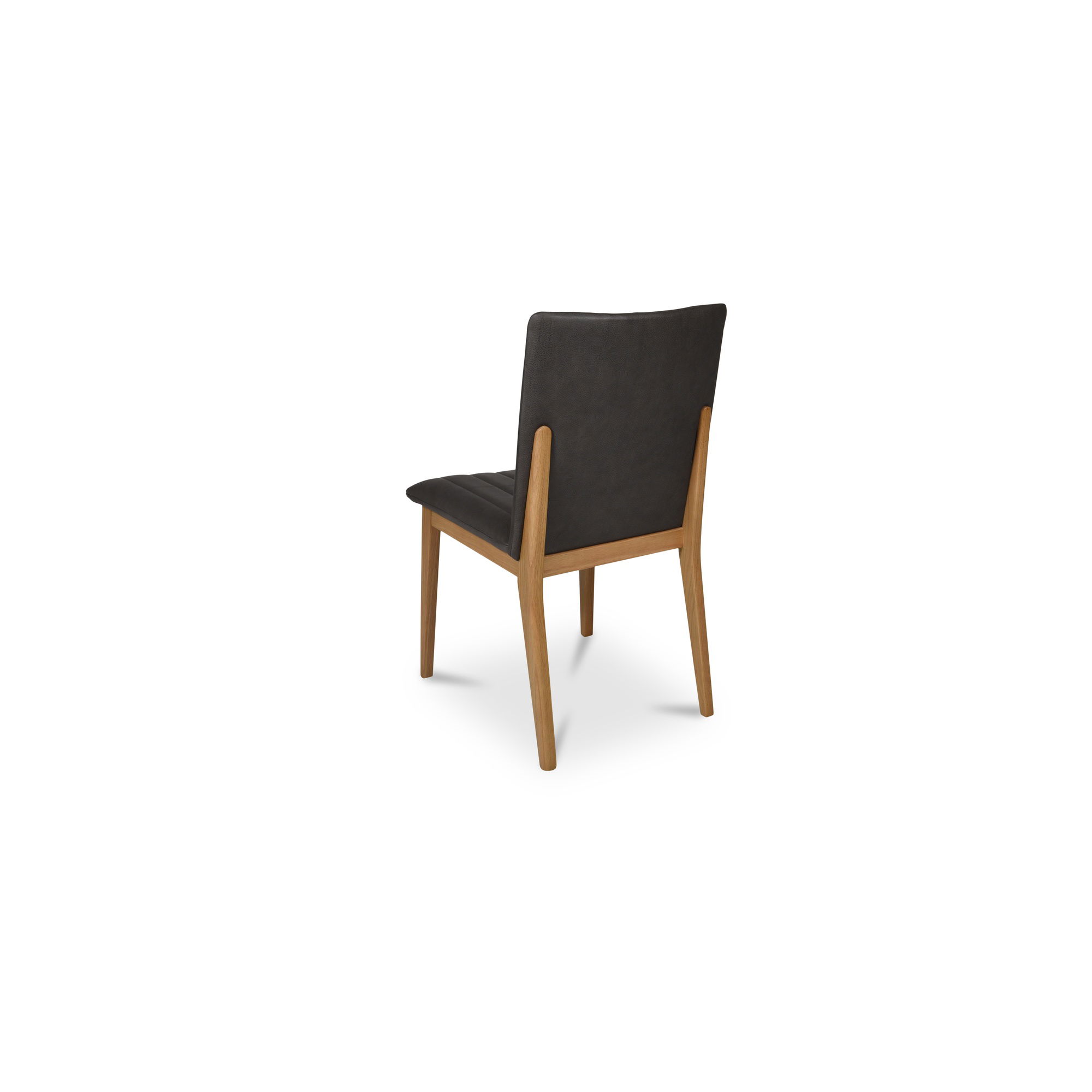 Demi Dining Chair Brown Leather-set Of Two, by Moe's Home, 19.7" width x 34" height x 24" depth View 2
