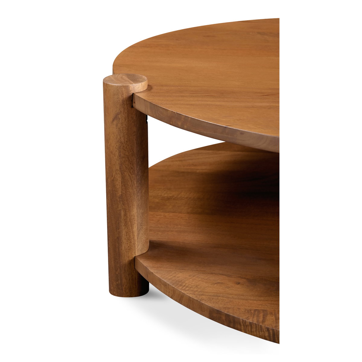 Olsen Coffee Table Vintage Brown, by Moe's Home, 39.5" width x 16" height x 38" depth View 4