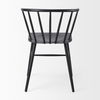 Colin  Black Metal Dining Chair, by Mercana, 21.26" length x 21.26" width x 30.32" height thumbnail 9