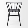 Colin Curved Back Dining Side Chair | Black Metal, Dining Chair by Mercana, 21.26" length x 21.26" width x 30.32" height thumbnail 9