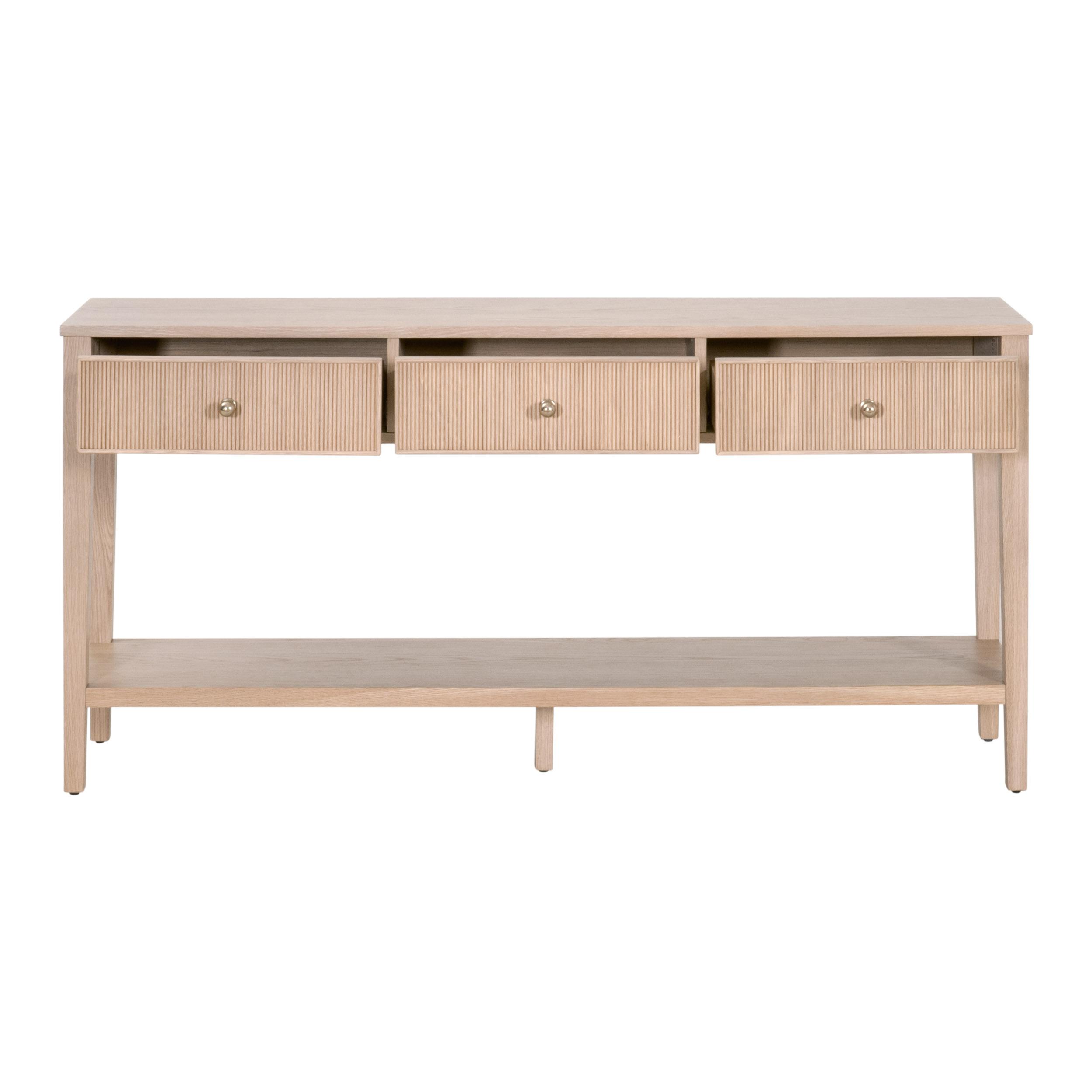Highland 3-Drawer Console Table large image 